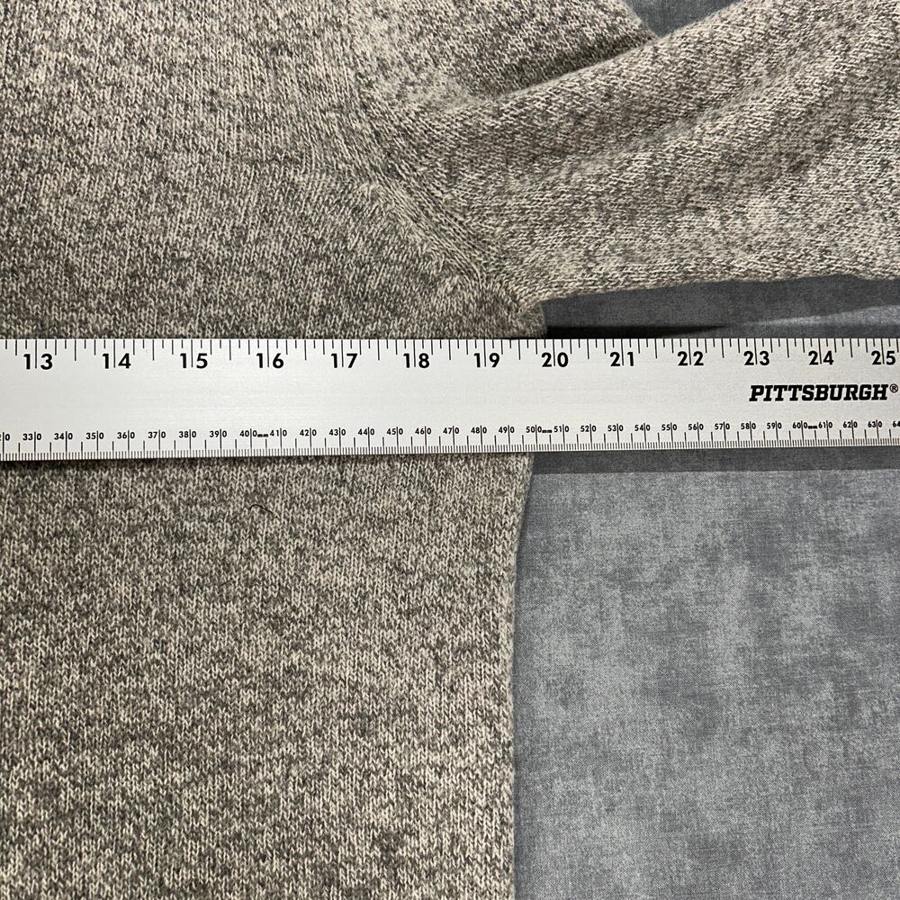 J Crew Lambswool Shawl Collar Cardigan Sweater Gray Elbow Patches Mens Small - Picture 7 of 8